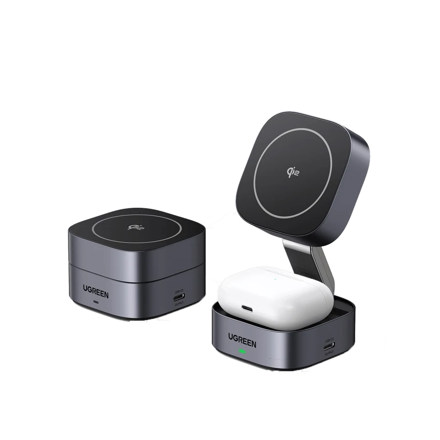 UGREEN 2-in-1 Qi2 Magnetic Foldable Fast Charging Station product reference