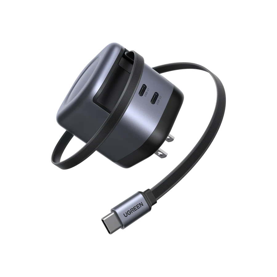 UGREEN Nexode 45W 2-Port Charger with Retractable Cable product reference