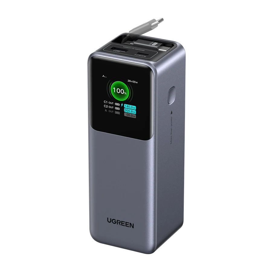 UGREEN Nexode Power Bank 20000mAh 165W with Retractable USB-C Cable product reference