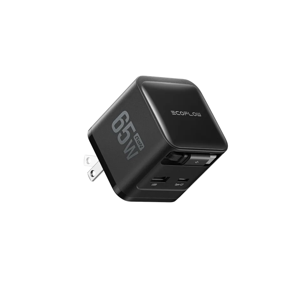 EcoFlow RAPID Charger (65W, Retractable Cable, GaN) product reference