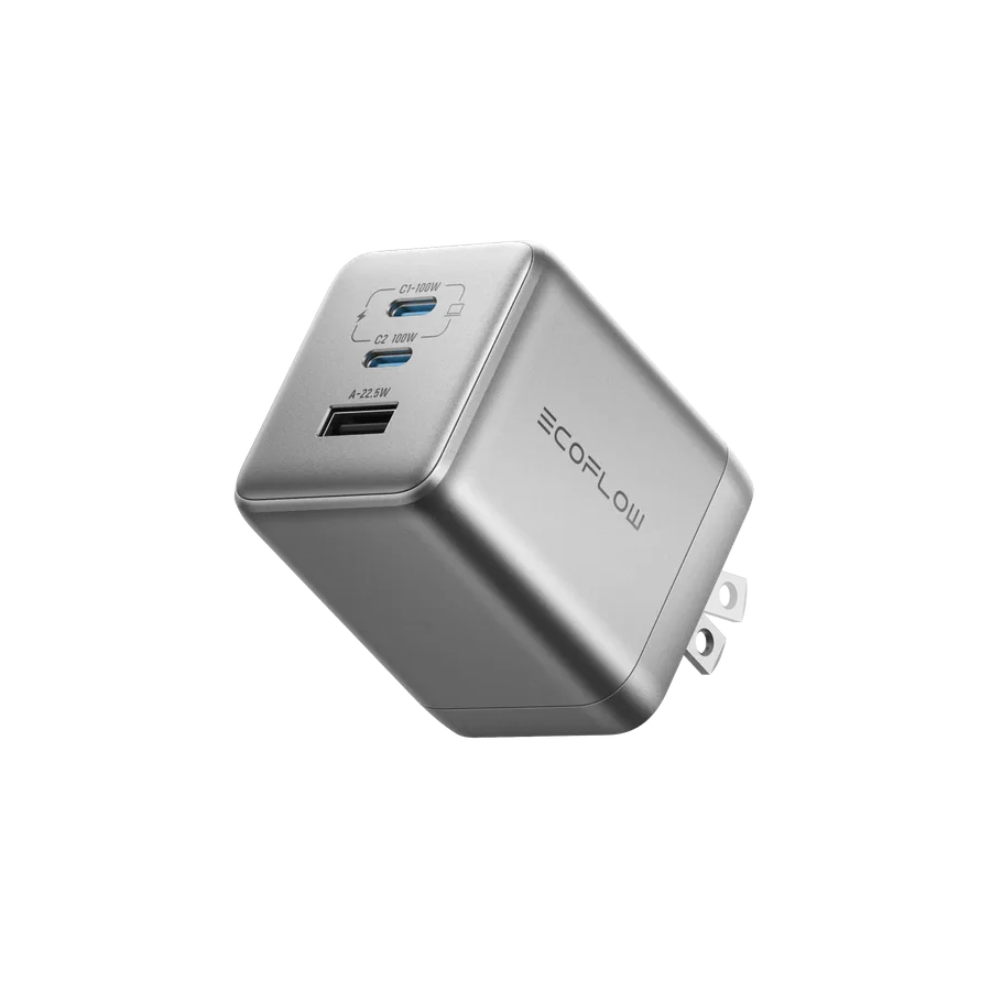 EcoFlow RAPID Pro Charger (100W, 3 Ports, GaN) product reference